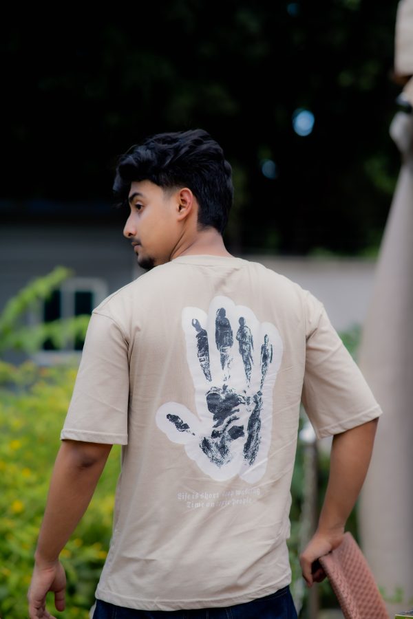 Hand T-shirt (Cream) - Image 2