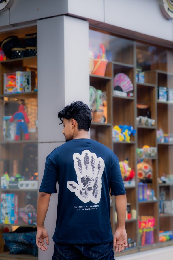 Hand T-shirt (Navy Blue) - Image 2